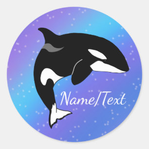 Sticker Rond Orca Killer Whale