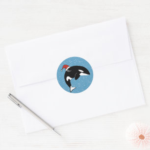 Sticker Rond Orca Killer Whale