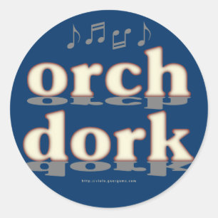 Sticker Rond Orch Dork