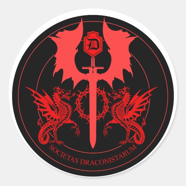 STICKER ROND ORDO DRAGON (Devant)