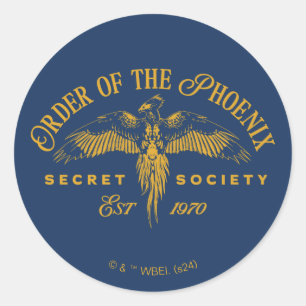 Sticker Rond ORDRE DE PHOENIX Secret Society Graphic