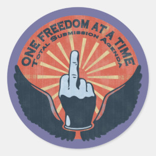 Sticker Rond Ordre du jour total de soumission