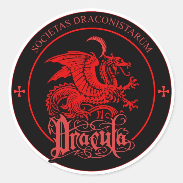 STICKER ROND ORDRE DU LOGO DU DRAGON (Devant)