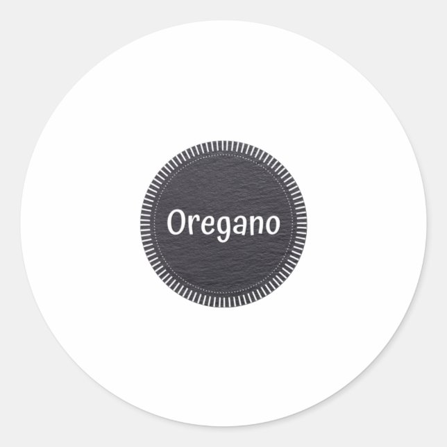 Sticker Rond Oregano (Devant)