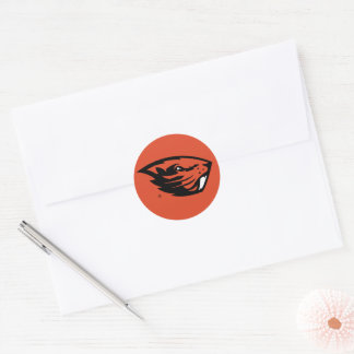 Sticker Rond Oregon State Beavers | Tête de castor