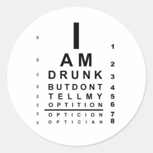 Sticker Rond Organigramme drôle
