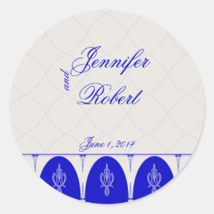 Sticker Rond Orientation glamour dans le sceau d'enveloppe en c
