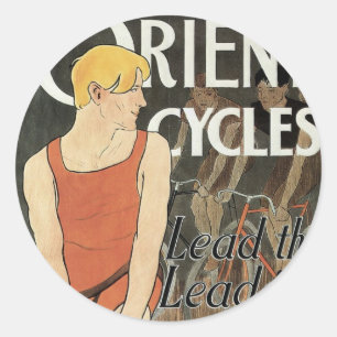 Sticker Rond Orienter les cycles