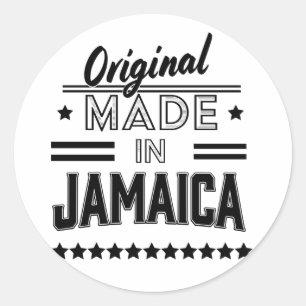 Sticker Rond Originaire de Jamaïque