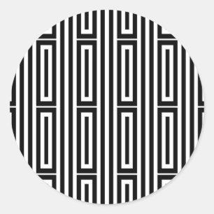 Sticker Rond Origine ethnique abstraite