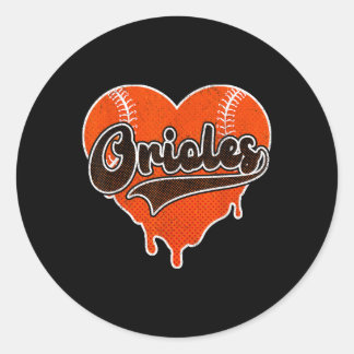 Sticker Rond Oriole vintage Coeurs Mignons Cadeaux Clic Pour Ho