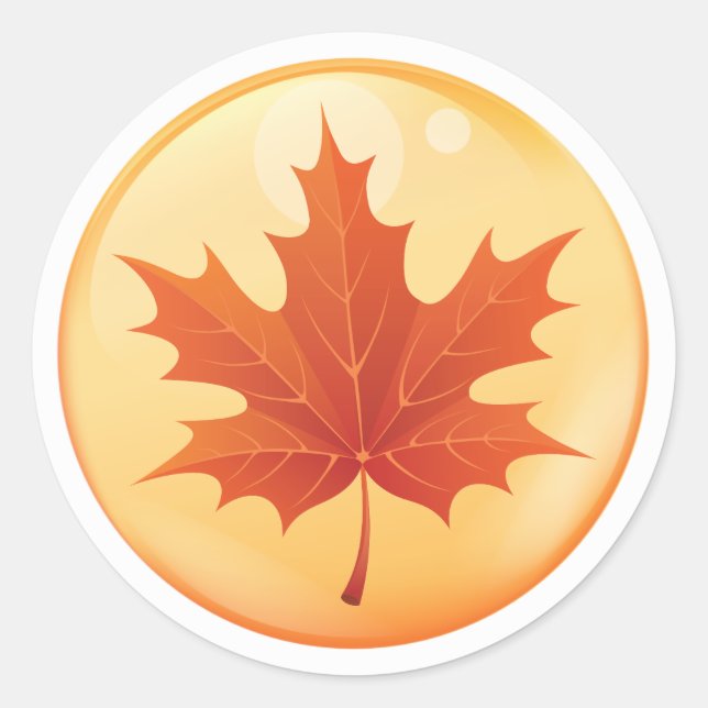 Sticker Rond Ornat Canadien (Devant)