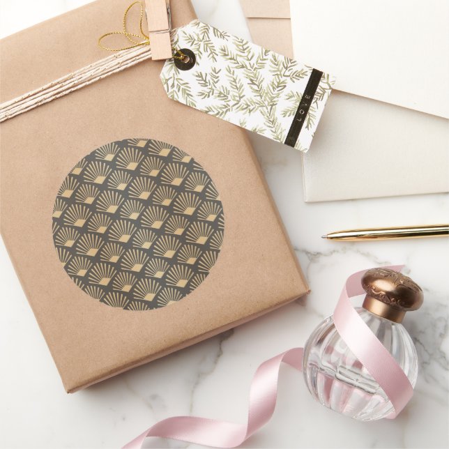 Sticker Rond Ornements de luxe 24 (Cadeaux)