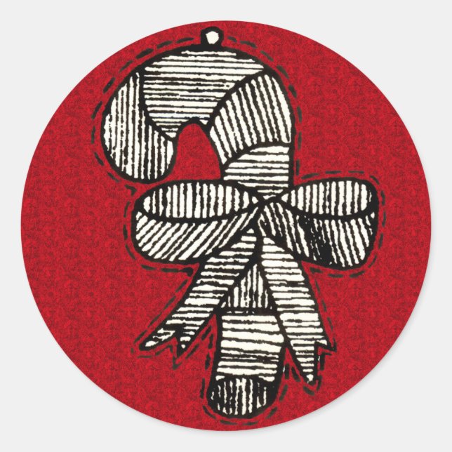 Sticker Rond Ornements vintages (Devant)