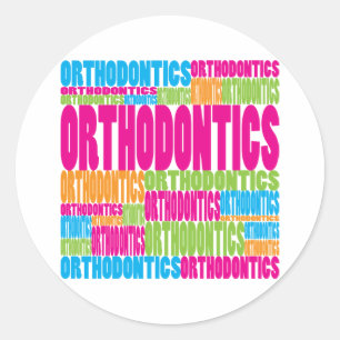 Sticker Rond Orthodonties colorées