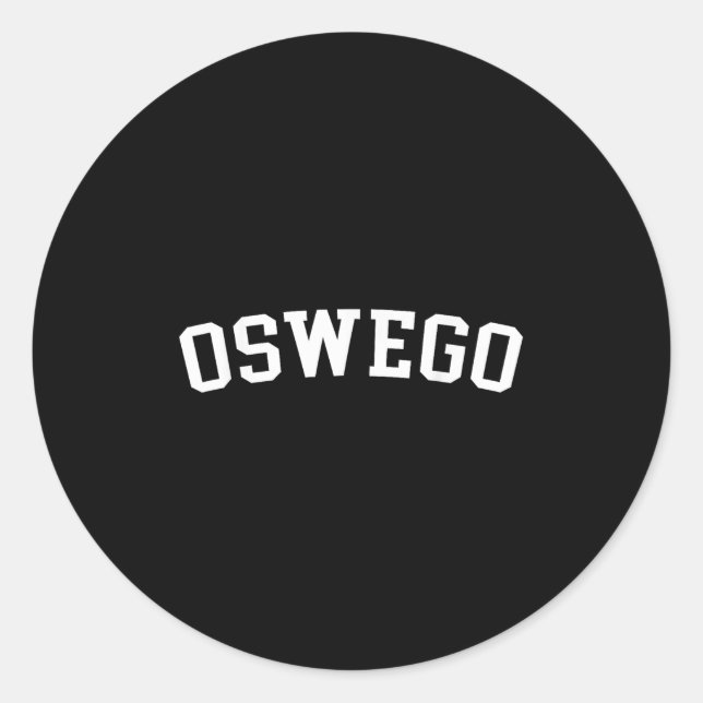 Sticker Rond Oswego (Devant)