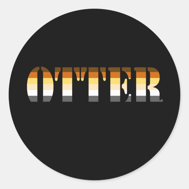 STICKER ROND OTTER (Devant)