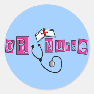 Sticker Rond OU cadeaux d'infirmière