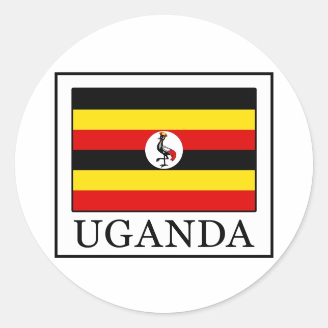 Sticker Rond Ouganda (Devant)