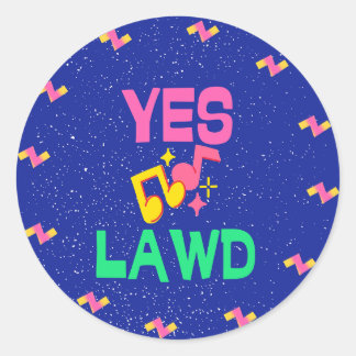 Sticker Rond Oui Lawd-Anderson Paak