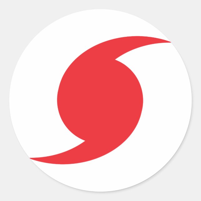 Sticker Rond Ouragan (Devant)