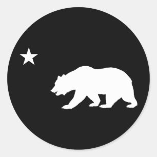 Sticker Rond Ours de Californie