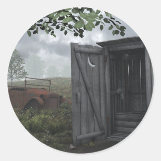 Sticker Rond Outhouse