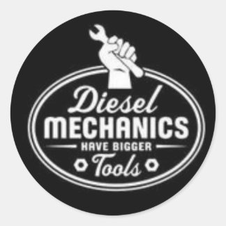 Sticker Rond Outils de mécanique diesel