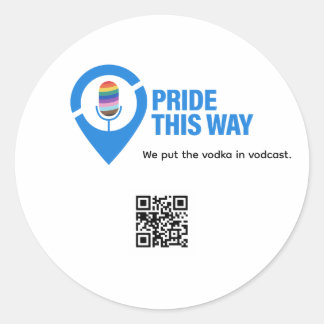 Sticker Rond Ouvre-bouteille icône Pride this Way