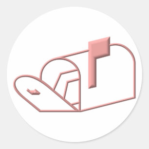 Sticker Rond Ouvrir la boîte aux lettres