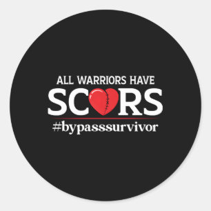 Sticker Rond Ouvrir La Chirurgie Survivor Bypass Guerrier ont d