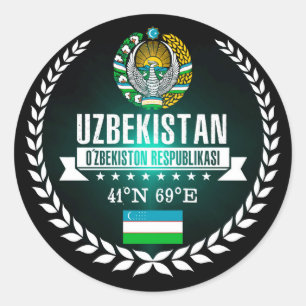 Sticker Rond Ouzbékistan