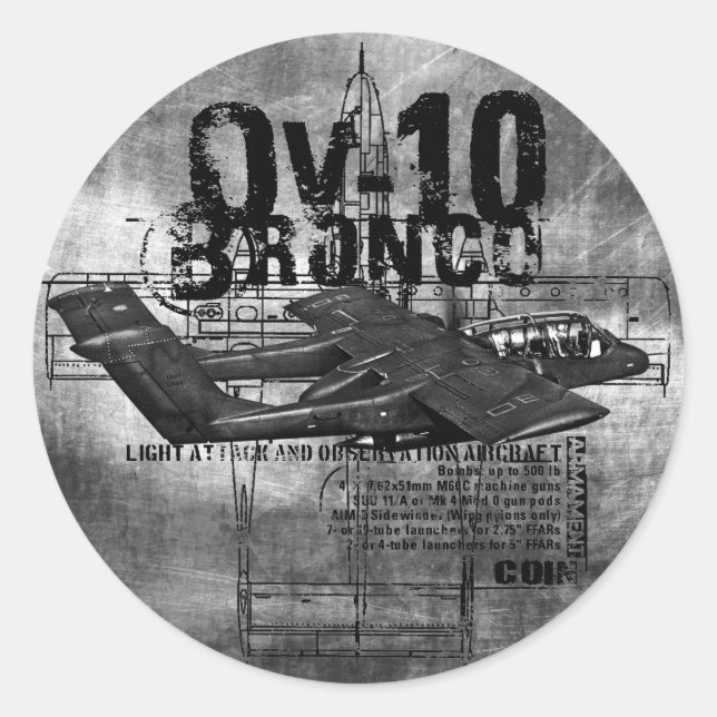 Sticker Rond OV-10 Bronco (Devant)