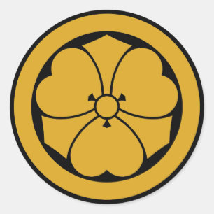 Sticker Rond Oxalis avec épées en cercle 1