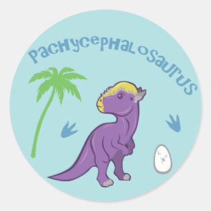 Sticker Rond Pachycéphalosaure mûre
