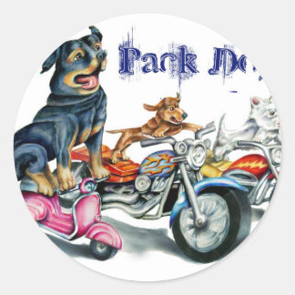 Sticker Rond Pack Chiens