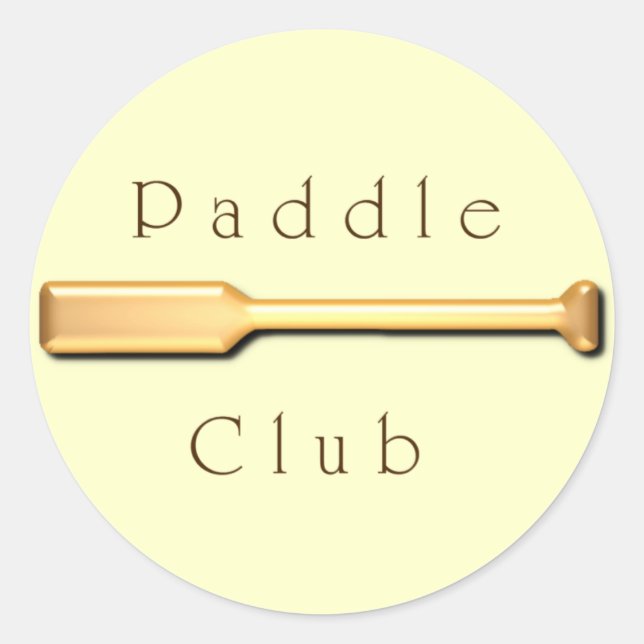 Sticker Rond Paddle Club (Devant)