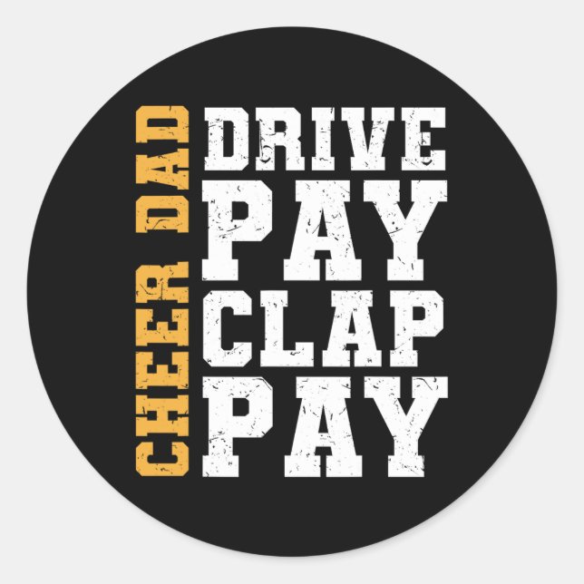 Sticker Rond Paiement du Clap de paiement pour papa Drive (Devant)