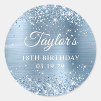Paillettes Bleu Clair 18ème Anniversaire