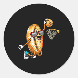 Sticker Rond Pain au levain croquis design drôle foodie noyau