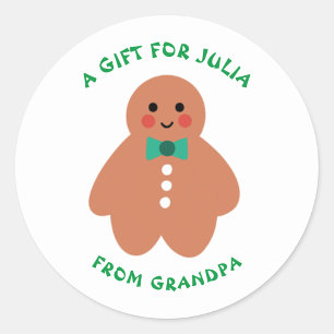 Sticker Rond PAIN DE PAIN DE Ginger  Meilleur père jamais pers