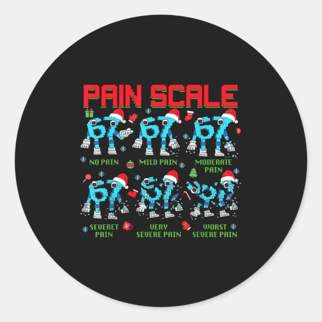 Sticker Rond Pain Scale Steal A Six Seven Brainrot Italian Funn (Devant)