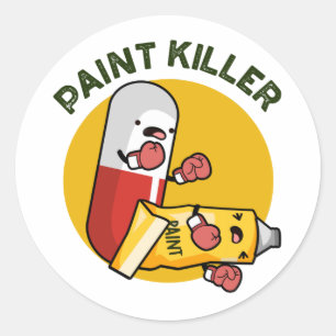 Sticker Rond Paint Killer Fundy Pill Pill Pun
