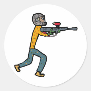 Sticker Rond Paintball