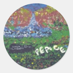 Sticker Rond Paix