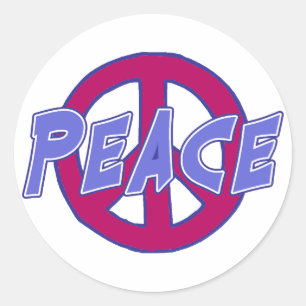 Sticker Rond Paix
