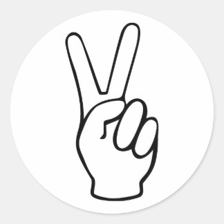 Sticker Rond paix