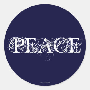 Sticker Rond Paix