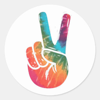 STICKER ROND PAIX, SIGNE DE PAIX