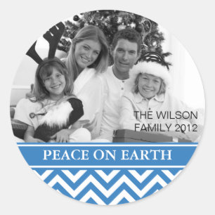 Sticker Rond Paix sur Terre